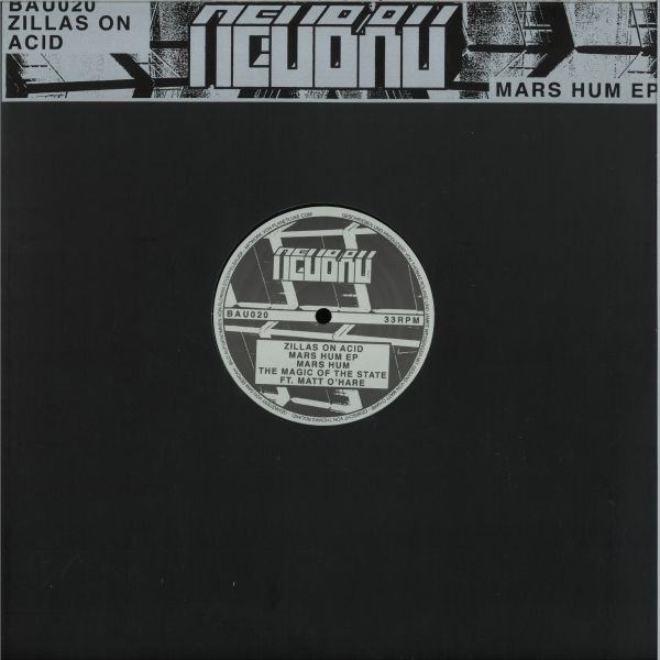 Zillas On Acid — MARS HUM EP vinyl cover