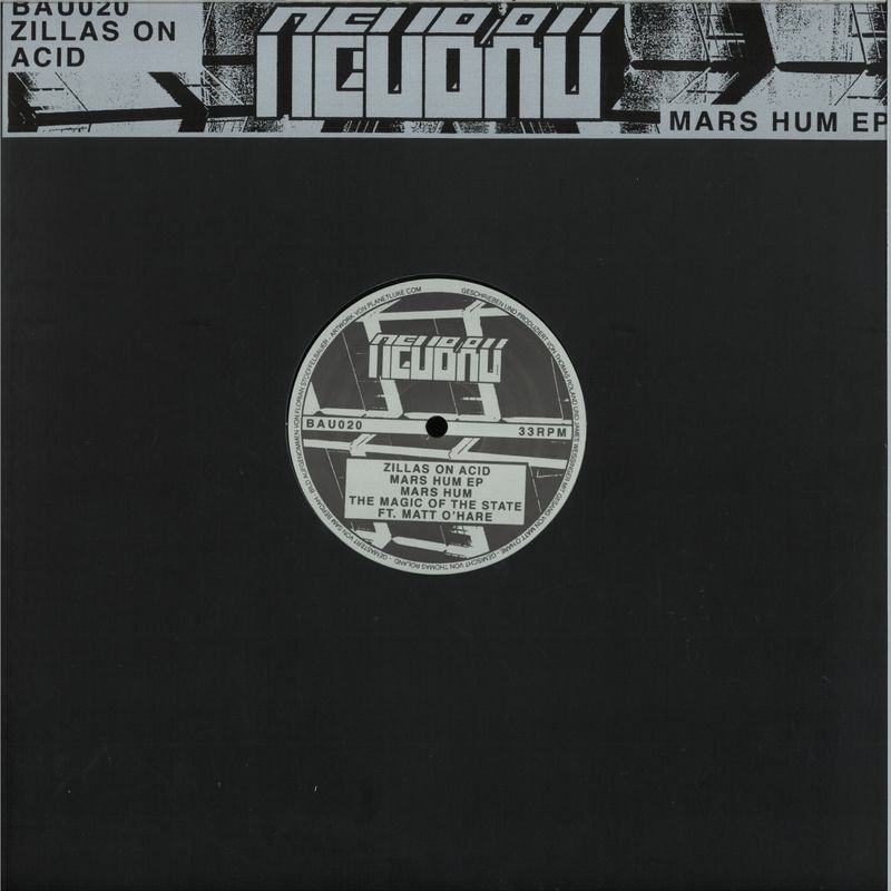 Zillas On Acid — MARS HUM EP vinyl cover