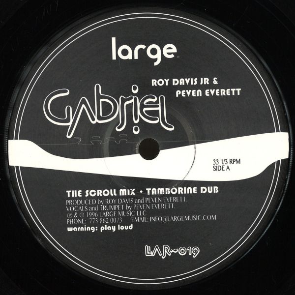 Roy Davies Jr, Peven Everett — Gabriel vinyl cover
