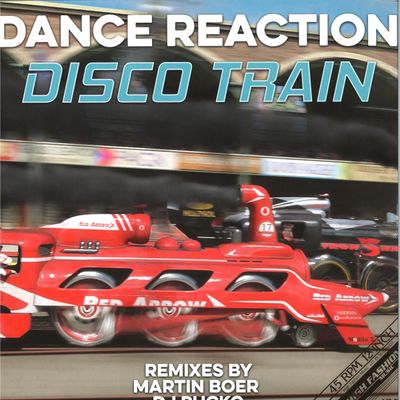 Dance Reaction — DISCO TRAIN vinyl cover
