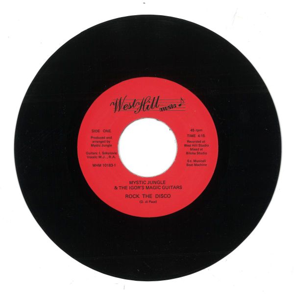 Mystic Jungle, The Igor'S Magic Guitars — ROCK THE DISCO / SHABA RIDDIM 7" vinyl cover
