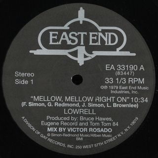 Lowrell Simon, Sweet Potato Pie — Mellow, Mellow Right On / Hot Disco Night (Victor Rosado Mixes) vinyl cover