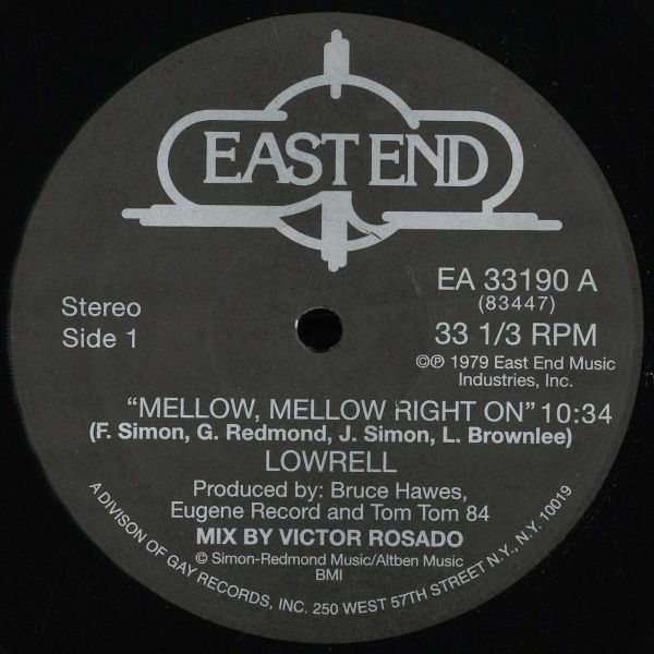 Lowrell Simon, Sweet Potato Pie — Mellow, Mellow Right On / Hot Disco Night (Victor Rosado Mixes) vinyl cover