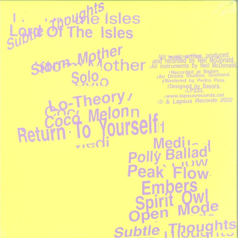 Lord Of The Isles — Subtle Thoughts LP vinyl cover