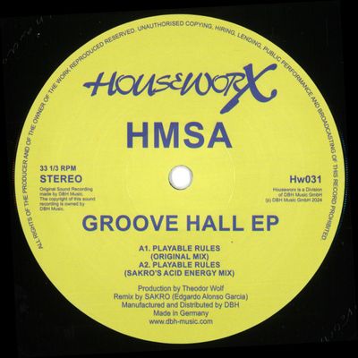 Hmsa — Groove Hall Ep vinyl cover