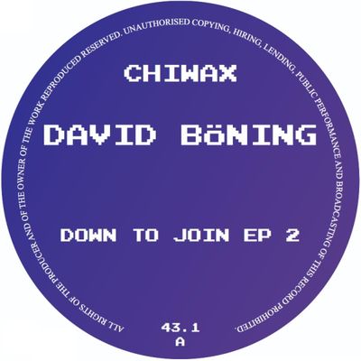 David Böning — Down To Join EP 2 vinyl cover