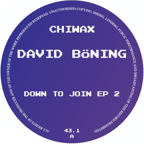 David Böning — Down To Join EP 2 vinyl cover