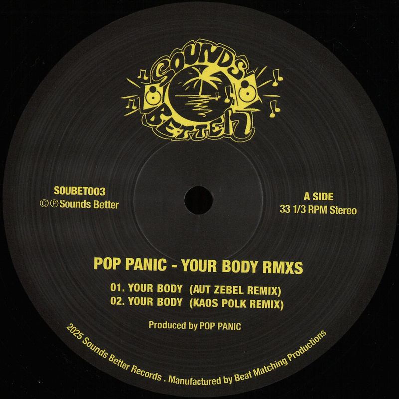 Pop Panic, N.O. — Soubet 003 vinyl cover