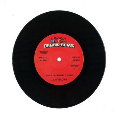 James Brown, Duralcha — GIVE IT UP OR TURN IT LOOSE / GHET-TO FUNK (7") vinyl cover
