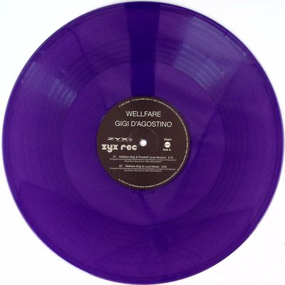 Gigi D'Agostino — Wellfare vinyl cover
