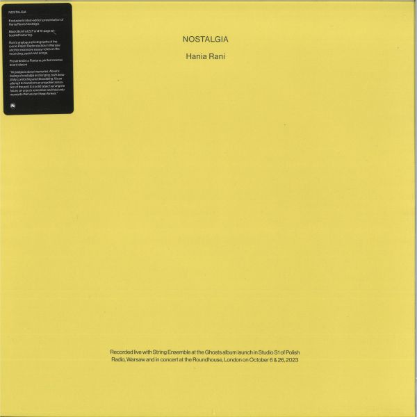 Hania Rani — Nostalgia LP 2x12" vinyl cover