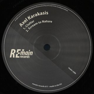 Axel Karakasis — Clutter EP vinyl cover