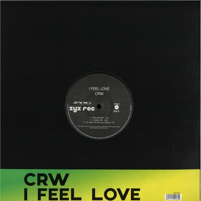 Crw — I Feel Love vinyl cover