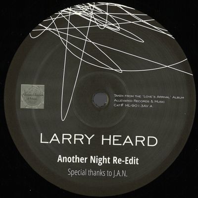 Larry Heard — Another Night Re-Edit vinyl cover