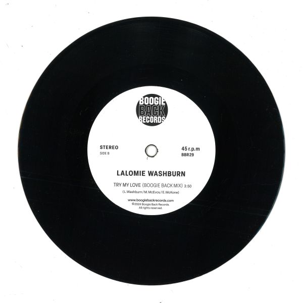 Lalomie Washburn — TRY MY LOVE vinyl cover
