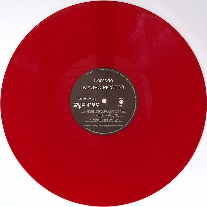 Mauro Picotto — Komodo vinyl cover