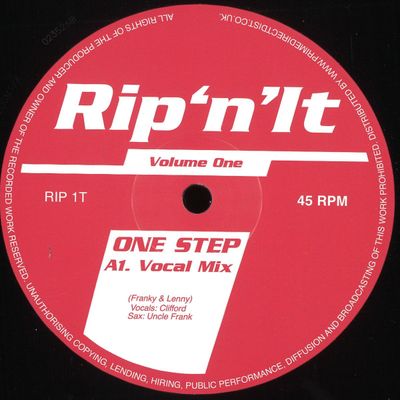 Rip ‘n’ It — One Step vinyl cover