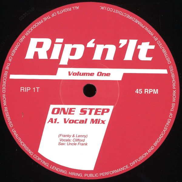 Rip ‘n’ It — One Step vinyl cover