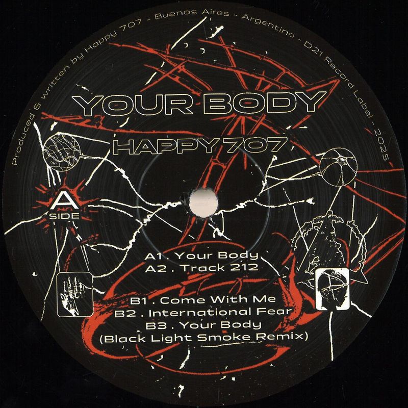 Happy 707 — Your Body EP vinyl cover