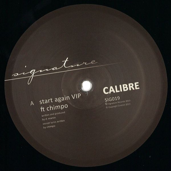 Calibre, Chimpo — Start Again Vip vinyl cover