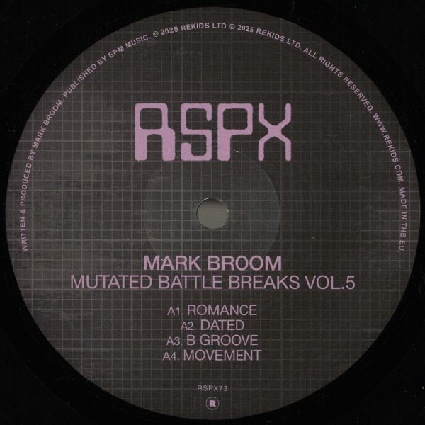 Mark Broom — Mutated Battle Breaks Vol.5 vinyl cover