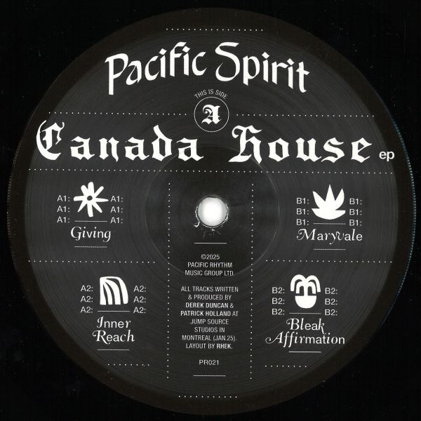 Pacific Spirit — Canada House EP vinyl cover