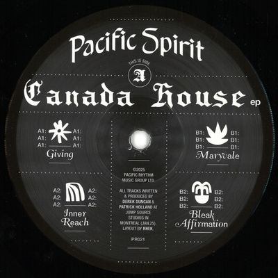 Pacific Spirit — Canada House EP vinyl cover