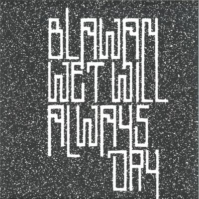 Blawan — Wet Will Always Dry 2x12" vinyl cover