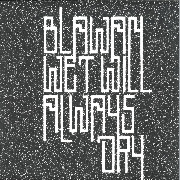 Blawan — Wet Will Always Dry 2x12" vinyl cover