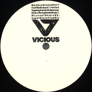Madison Avenue — Don’t Call Me Baby EP vinyl cover