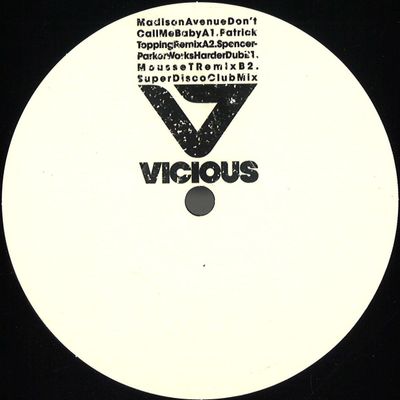 Madison Avenue — Don’t Call Me Baby EP vinyl cover