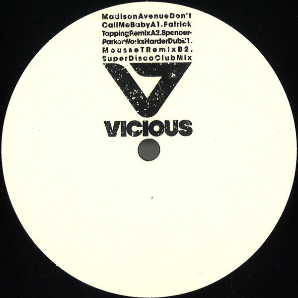 Madison Avenue — Don’t Call Me Baby EP vinyl cover
