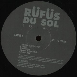 RÜFÜS DU Sol — Solace LP vinyl cover