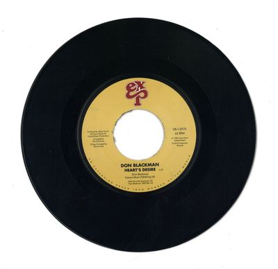 Don Blackman — Heart's Desire (7") vinyl cover