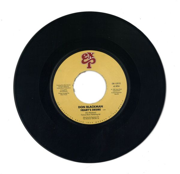 Don Blackman — Heart's Desire (7") vinyl cover