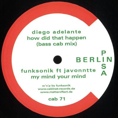 Andrea Natali, Funksonik, Diego Adelante, Bass Cab — Berlin Pisa vinyl cover