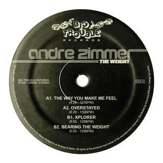 Andre Zimmer — The Weight EP vinyl cover