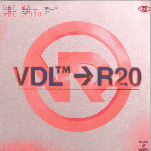 Various — 20 Years Of Vandal Records LP 3x12" vinyl cover