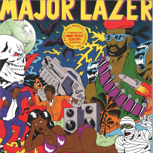 Major Lazer — GUNS DON’T KILL PEOPLE..LAZERS DO LP 2x12" vinyl cover
