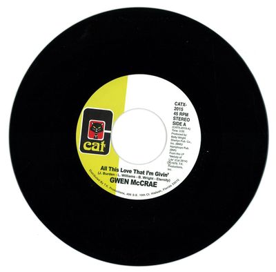 Gwen Mccrae — All This Love I'm Giving (7") vinyl cover