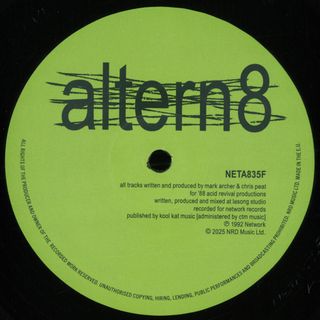 Altern 8 — Frequency 2025 vinyl cover