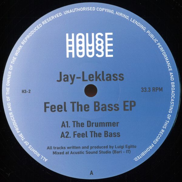 Jay Le-Klass — Feel The Bass vinyl cover