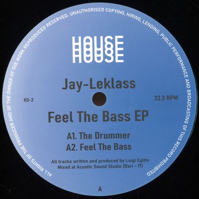 Jay Le-Klass — Feel The Bass vinyl cover