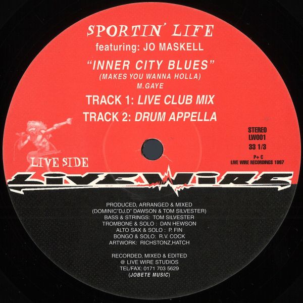 Sporting Life — Inner City Blues vinyl cover
