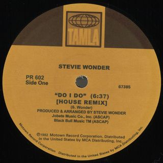 Stevie Wonder — Do I Do / Superstitious (House Remixes) vinyl cover