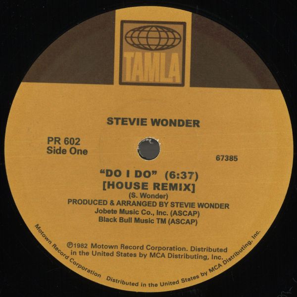 Stevie Wonder — Do I Do / Superstitious (House Remixes) vinyl cover