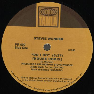 Stevie Wonder — Do I Do / Superstitious (House Remixes) vinyl cover