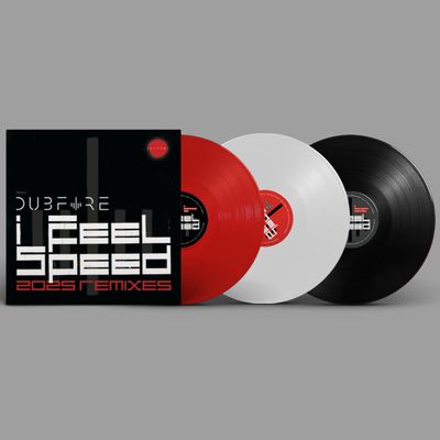Dubfire — I Feel Speed (2025 Remixes) (LP 3x12" vinyl cover