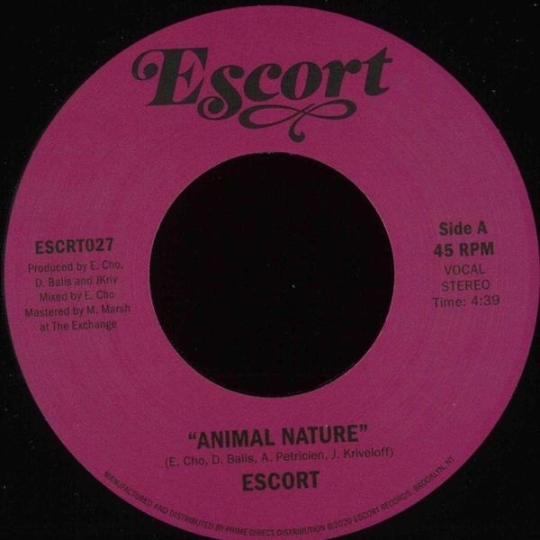 Escort — Animal Nature b/w Barbarians (Tiger & Woods Remix) vinyl cover