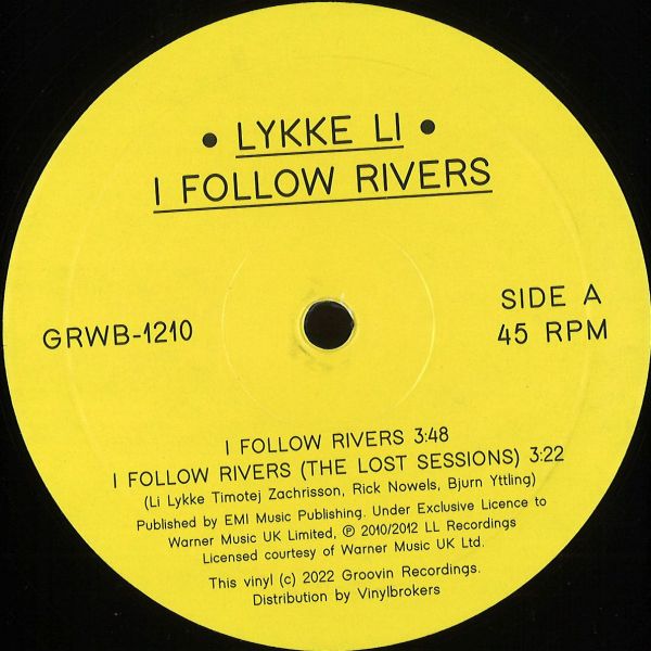 Lykke LI — I FOLLOW RIVERS EP vinyl cover